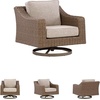 image:imageSignature Design by Ashley 3Seat Outdoor Patio Couch Handwoven WickerLight Brown