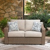 image:imageSignature Design by Ashley 3Seat Outdoor Patio Couch Handwoven WickerLight Brown