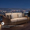 image:imageSignature Design by Ashley 3Seat Outdoor Patio Couch Handwoven WickerLight Brown
