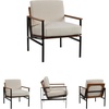 image:imageSignature Design by Ashley Accent Chair Cream Upholstered Wood TildenCream