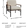 image:imageSignature Design by Ashley Accent Chair Cream Upholstered Wood TildenCream