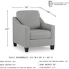 image:imageSignature Design by Ashley Adlai Casual Upholstered Chair Light Gray