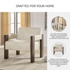 image:imageSignature Design by Ashley Adlanlock Modern Faux Leather Accent ChairBeige  Dark Brown