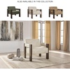 image:imageSignature Design by Ashley Adlanlock Modern Faux Leather Accent ChairBeige  Dark Brown