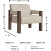 image:imageSignature Design by Ashley Adlanlock Modern Faux Leather Accent ChairBeige  Dark Brown