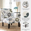 image:imageSignature Design by Ashley Armless Accent Chair Ivory amp Blue FloralWhite Floral