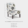 image:imageSignature Design by Ashley Armless Accent Chair Ivory amp Blue FloralWhite Floral