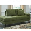 image:imageSignature Design by Ashley Bixler MidCentury Modern Tufted Rightarm Facing Corner Chaise Lounge GreenGreen