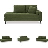 image:imageSignature Design by Ashley Bixler MidCentury Modern Tufted Rightarm Facing Corner Chaise Lounge GreenGreen