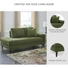 image:imageSignature Design by Ashley Bixler MidCentury Modern Tufted Rightarm Facing Corner Chaise Lounge GreenGreen