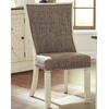 image:imageSignature Design by Ashley Bolanburg Modern Farmhouse Upholstered Dining Chair 2 Count Brown Bolanburg 20 Upholstered Dining Room Chair Set of 2 Antique WhiteTan Solid Back