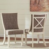 image:imageSignature Design by Ashley Bolanburg Modern Farmhouse Upholstered Dining Chair 2 Count Brown Bolanburg 20 Upholstered Dining Room Chair Set of 2 Antique WhiteTan Solid Back