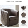 image:imageSignature Design by Ashley Brentlow Swivel Barrel Accent Chair GraniteGranite