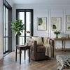 image:imageSignature Design by Ashley Brentlow Swivel Barrel Accent Chair GraniteGranite