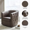 image:imageSignature Design by Ashley Brentlow Swivel Barrel Accent Chair GraniteGranite