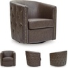image:imageSignature Design by Ashley Brentlow Swivel Barrel Accent Chair GraniteGranite
