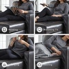 image:imageSignature Design by Ashley Bryceview Modern Tufted Chaise Lounge No Assembly Required Combination of Leather and Faux Leather Indoor Relaxation Black 42 WModern