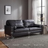image:imageSignature Design by Ashley Bryceview Modern Tufted Chaise Lounge No Assembly Required Combination of Leather and Faux Leather Indoor Relaxation Black 42 WSofa