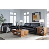 image:imageSignature Design by Ashley Bryceview Modern Tufted Chaise Lounge No Assembly Required Combination of Leather and Faux Leather Indoor Relaxation Black 42 WSofa