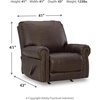 image:imageSignature Design by Ashley Colleton Leather Rocker Recliner Dark Brown