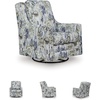 image:imageSignature Design by Ashley Dustinford Swivel Glider Accent Chair Floral