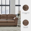 image:imageSignature Design by Ashley Faux Leather Manual Rocker Recliner CaramelCarmel