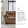 image:imageSignature Design by Ashley Faux Leather Manual Rocker Recliner CaramelCarmel
