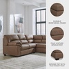 image:imageSignature Design by Ashley Faux Leather Manual Rocker Recliner CaramelCarmel
