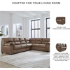 image:imageSignature Design by Ashley Faux Leather Manual Rocker Recliner CaramelCarmel