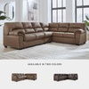image:imageSignature Design by Ashley Faux Leather Manual Rocker Recliner CaramelCarmel