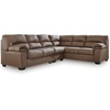 image:imageSignature Design by Ashley Faux Leather Manual Rocker Recliner CaramelCarmel