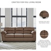 image:imageSignature Design by Ashley Faux Leather Manual Rocker Recliner CaramelCarmel