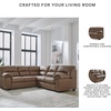 image:imageSignature Design by Ashley Faux Leather Manual Rocker Recliner CaramelCarmel