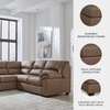 image:imageSignature Design by Ashley Faux Leather Manual Rocker Recliner CaramelCarmel
