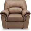 image:imageSignature Design by Ashley Faux Leather Manual Rocker Recliner CaramelCarmel