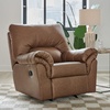 image:imageSignature Design by Ashley Faux Leather Manual Rocker Recliner CaramelCarmel