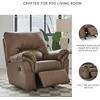 image:imageSignature Design by Ashley Faux Leather Manual Rocker Recliner CaramelCarmel
