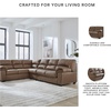 image:imageSignature Design by Ashley Faux Leather Manual Rocker Recliner CaramelCarmel