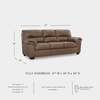 image:imageSignature Design by Ashley Faux Leather Manual Rocker Recliner CaramelCarmel