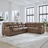 image:imageSignature Design by Ashley Faux Leather Manual Rocker Recliner CaramelCarmel