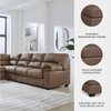 image:imageSignature Design by Ashley Faux Leather Manual Rocker Recliner CaramelCarmel
