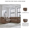 image:imageSignature Design by Ashley Faux Leather Manual Rocker Recliner CaramelCarmel