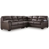 image:imageSignature Design by Ashley Faux Leather Manual Rocker Recliner CaramelUmber
