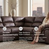 image:imageSignature Design by Ashley Faux Leather Manual Rocker Recliner CaramelUmber