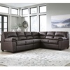 image:imageSignature Design by Ashley Faux Leather Manual Rocker Recliner CaramelUmber