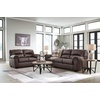 image:imageSignature Design by Ashley Faux Leather Manual Rocker Recliner CaramelUmber