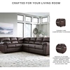image:imageSignature Design by Ashley Faux Leather Manual Rocker Recliner CaramelUmber