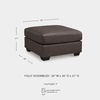 image:imageSignature Design by Ashley Faux Leather Manual Rocker Recliner CaramelUmber
