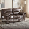 image:imageSignature Design by Ashley Faux Leather Manual Rocker Recliner CaramelUmber