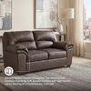 image:imageSignature Design by Ashley Faux Leather Manual Rocker Recliner CaramelUmber